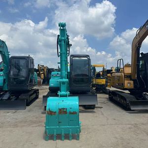 Excavatrice Kobelco SK75 d'occasion, d'origine japonaise, 7,5 tonnes, petite excavatrice haute performance pour le creusement, en bon état - Product Image 5