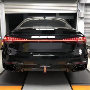 Difusor trasero de fibra de carbono de conversión de modificación automática con tubo trasero para <span class=keywords><strong>Audi</strong></span> 2019-2024 A7 A7l <span class=keywords><strong>C8</strong></span> actualización <span class=keywords><strong>RS7</strong></span> estilo - Product Image 6