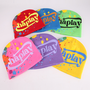 Berretto con Logo personalizzato Unisex in acrilico lavorato a maglia tutto su stampa berretto da sci sport invernali berretto da sci con teschio Merino Jacquard - Product Image 2