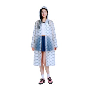 Impermeable Largo Transparente con Diseño de Puntos para <span class=keywords><strong>Mujer</strong></span>, de una Pieza, de EVA/PE, para Senderismo al Aire Libre - Product Image 5