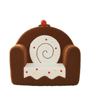 Fauteuil Canapé en Peluche pour Enfants, Design Gâteau, Tissu Doux, Mousse Haute Élasticité, 2-4 Ans, Meuble de Lecture et de Sieste - Product Image 5