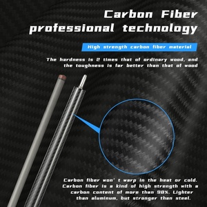 Stecca da Biliardo Professionale in Fibra di Carbonio 42" 16oz a Bassa Deflessione con Punta da 13.5mm e Giunto Uni-Lock per Tornei - Product Image 3