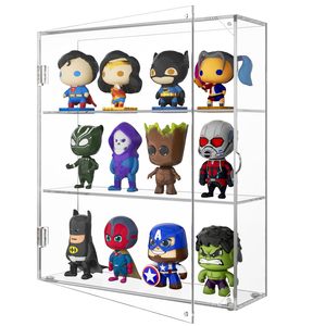 Vitrina de acrílico transparente portátil para Funko Pops y Amiibo Collectibles Gabinete montado en la pared de escritorio a prueba de polvo <span class=keywords><strong>Estilo</strong></span> moderno - Product Image 5