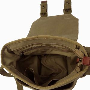 Sac à bandoulière petit format, sacoche de voyage vintage décontractée, sac messager pour homme et femme, fabriqué en usine BSCI - Product Image 4
