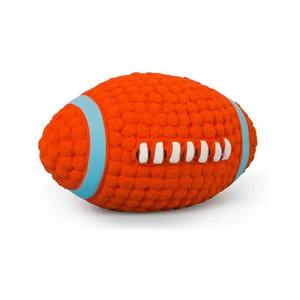 Popolare Online colpire cane masticare palla giocattolo in lattice di calcio a forma di calcio americano con suoni di morso per animali domestici - Product Image 1