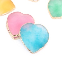 En gros Coeur Forme Maquillage Dessin Couleur Peinture Ongles Plateau Résine Ongles Conseils Couleur Affichage Palette Avec Or Encadreur
