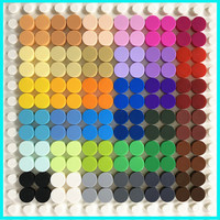1KG/SAC Panneau lumineux en plastique ABS 1x1, bloc de construction plat, pièces de phare de voiture, accessoires de construction compatibles