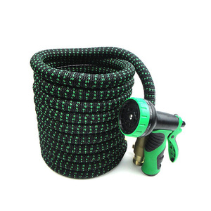Tuyau d'arrosage extensible en latex de 50 pieds avec raccords en laiton pour l'arrosage du jardin - Product Image 5