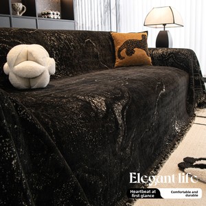 Housse de <span class=keywords><strong>canapé</strong></span> en chenille de luxe, moderne, couleur unie, épaissie, jacquard, protection de meubles pour <span class=keywords><strong>canapé</strong></span> sectionnel - Product Image 4