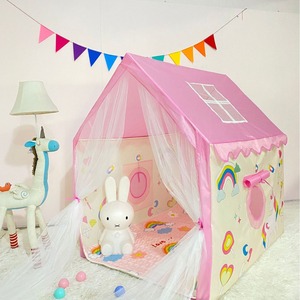 Carpa de juegos infantil para interiores, casa de dibujos animados, tela de PVC Oxford, para niños de 4 a 6 años, juguete de simulación. - Product Image 2