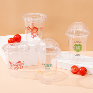 Gobelets en <span class=keywords><strong>plastique</strong></span> jetables OEM/ODM bon marché pour boissons froides, en PET/PLA, 8oz, 9oz, 16oz, 24oz, 32oz, avec impression de logo - Product Image 3
