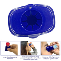 Applicateur de Gouttes Oculaires Portable Réutilisable en Matière PE Bleue pour Tous les Âges -healthmenex