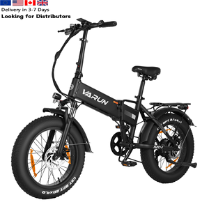 Bicicleta Eléctrica Personalizable Varun S20-1, 500w, 7 Velocidades, 40km/h, Disponible en EE. UU./UE, Bicicleta Eléctrica Urbana Plegable para Adultos, S20-1, 20 Pulgadas, Neumáticos Anchos - Product Image 1