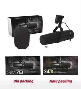 SM7B Micrófono de estudio cardioide Respuesta de frecuencia ajustable Grabación Podcasting Micrófono dinámico vocal SM7B - Product Image 3