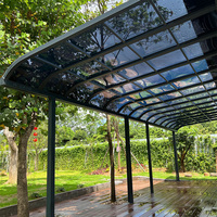 Auvent en aluminium durable, solution d'ombrage protégée contre les UV, transformant les patios, les jardins, les toits, les terrasses, les cours