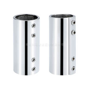 Main courante marine en acier inoxydable 316 à extrémité plate à 180 degrés, bidirectionnelle, avec connecteur traversant, rail droit pour yacht, accessoires de quincaillerie - Product Image 2