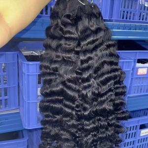 Capelli naturali neri ondulati colore trama 100% capelli umani grezzi vietnamiti non groviglio nessun spargimento all'ingrosso - Product Image 5