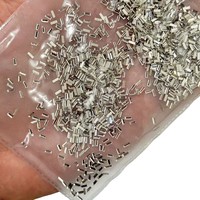 100 pièces/sac Mini Strass pour Ongles en Zircon Argenté à Dos Plat, Formes Multiples (Étoile, Cœur, Ondulé, Rectangle), Décoration pour Manucure en Salon