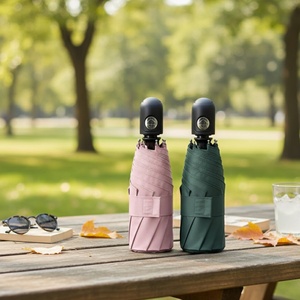 Paraguas Plegable Mini Portátil de 21 Pulgadas, 6K, Súper Ligero, Colorido, para Viaje, con Caja de EVA, Venta al Por Mayor - Product Image 3