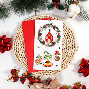 2024 cartes de voeux personnalisées avec enveloppe 19.5*10.9cm - Product Image 3