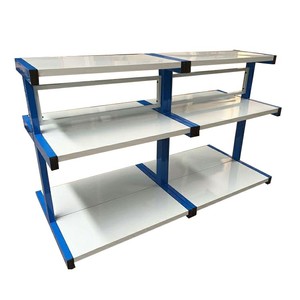 Estante de Almacenamiento de Metal Resistente de Doble Cara Ajustable para Supermercado, de Alta Calidad - Product Image 3