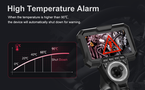 4.3 "TFT-LCD Modular nội soi kiểm tra máy ảnh 6.5mm dual-ống Kính 720 ° xoay khớp nối video ghi analog Analog - Product Image 3