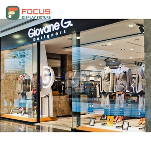 Exhibidor de Piso de Acero Inoxidable Resistente para Comercios, Diseño Interior Comercial para Tiendas de Ropa - Product Image 5