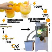Commerciële automatische sinaasappelpers voor op tafel, 110V 220V elektrische citruspers, >80% opbrengst, 20 sinaasappels/min, voor koffiebar
