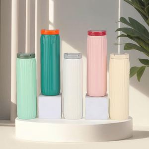 2024 New 600ML Travel <b>Thermos</b> Flask Portable Business Stainless Steel Tumbler Customized Logo Water <b>Bottle</b> Coffee Cup Gift - Product Image 1