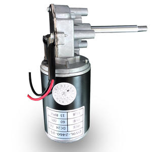 Reductor de gusano en ángulo recto D76R personalizado 200 vatios 300W Motor de engranaje de CC de alto par 12V 300Rpm - Product Image 4