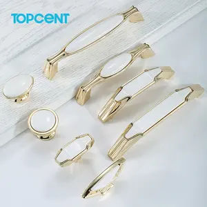 Современные декоративные керамические кухонные ручки для шкафа TOPCENT
