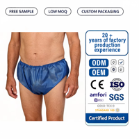 Culottes jetables non tissées en gros, emballées individuellement, pour voyage et salon, échantillon gratuit disponible