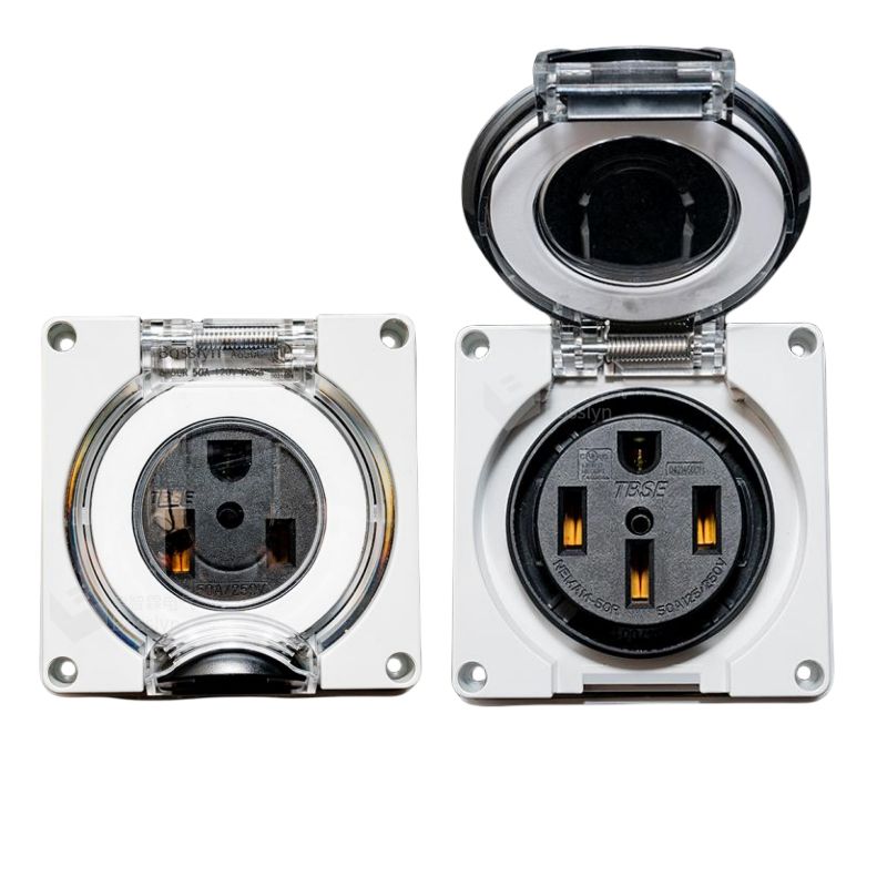 IP66 50A RV Outlet Panel Box With 125/250V NEMA 14-50R RV Receptacle E - Foto 6