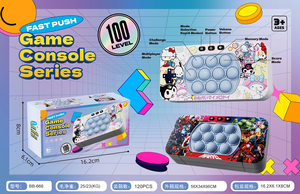 Casse-tête en silicone unisexe <span class=keywords><strong>pour</strong></span> la formation et l'élimination des pensées Console de <span class=keywords><strong>jeu</strong></span> Quick Push avec Popit Toys Educational Fidget Toy ABS Material - Product Image 4