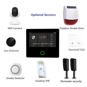 4.3 ''Màn hình cảm ứng đầy đủ chống kẻ xâm nhập thông minh báo động không dây được xây dựng trong còi báo động tuya wifi 4 gam tự động quay số An ninh nhà hệ thống báo động - Product Image 2