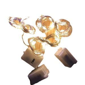 Guirnalda de Luces LED con Cable de Cobre, 10-50 Chips LED, Alimentación por Batería de Botón, Decoración para Pasteles, Cajas de Regalo, Tres Velocidades de Parpadeo, Coloridas - Product Image 4