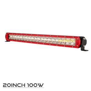 2022 nouveau 20 pouces 100w Rouge Couleur Lumière Ambiante <span class=keywords><strong>4x4</strong></span> LED Barre Lumineuse pour D'autres De Voiture Lumière Accessoires - Product Image 1