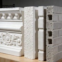 Panneau en céramique mousseuse à motif triangulaire pour remplissage de fronton de pignon, décoration classique de façade de bâtiment