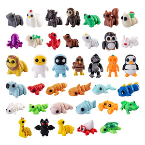 Figura de Animal Miniatura Impresa en 3D, Multiarticulada, Decoración Navideña para Paisajes, Adorno DIY, Manualidades de Plástico, Regalo - Product Image 1