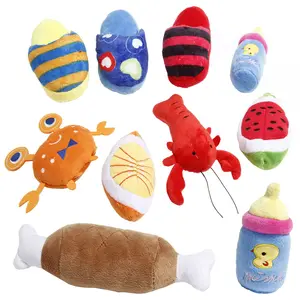 Factory Cheap Plush Durable Dog Toys Squeaky Interactive Toys For Pets