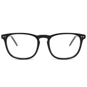 アセテートフレーム眼鏡新モデル光学フレームヴィンテージスクエア眼鏡フレーム男性女性用