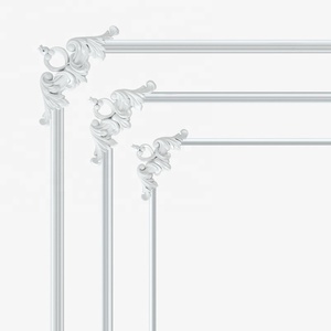 Moulures et appliques murales flexibles en PVC autocollantes, style français sculpté, pour la décoration intérieure, vente en gros d'usine, à bas prix - Product Image 1