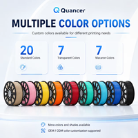 Filament PLA QUANCER 1KG 1,75 mm pour imprimante 3D, matériaux en plastique PLA importé, vente en gros d'usine, filament 3D pour impression 3D