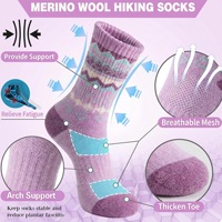 Chaussettes en laine avec logo personnalisé, respirantes, chaudes, chaussettes mi-mollet, fabrication OEM ODM, chaussettes d'hiver en gros