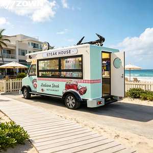 Customized Four-wheel Electric Traction Drive Mobile Street Food Trailer for Outdoor Street Vending - Product Image 1