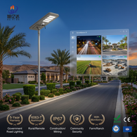 Caméra solaire tout-en-un Xuyida IP67 avec éclairage LED CCTV pour rue, construction en acier inoxydable, garantie de 3 ans pour la sécurité extérieure