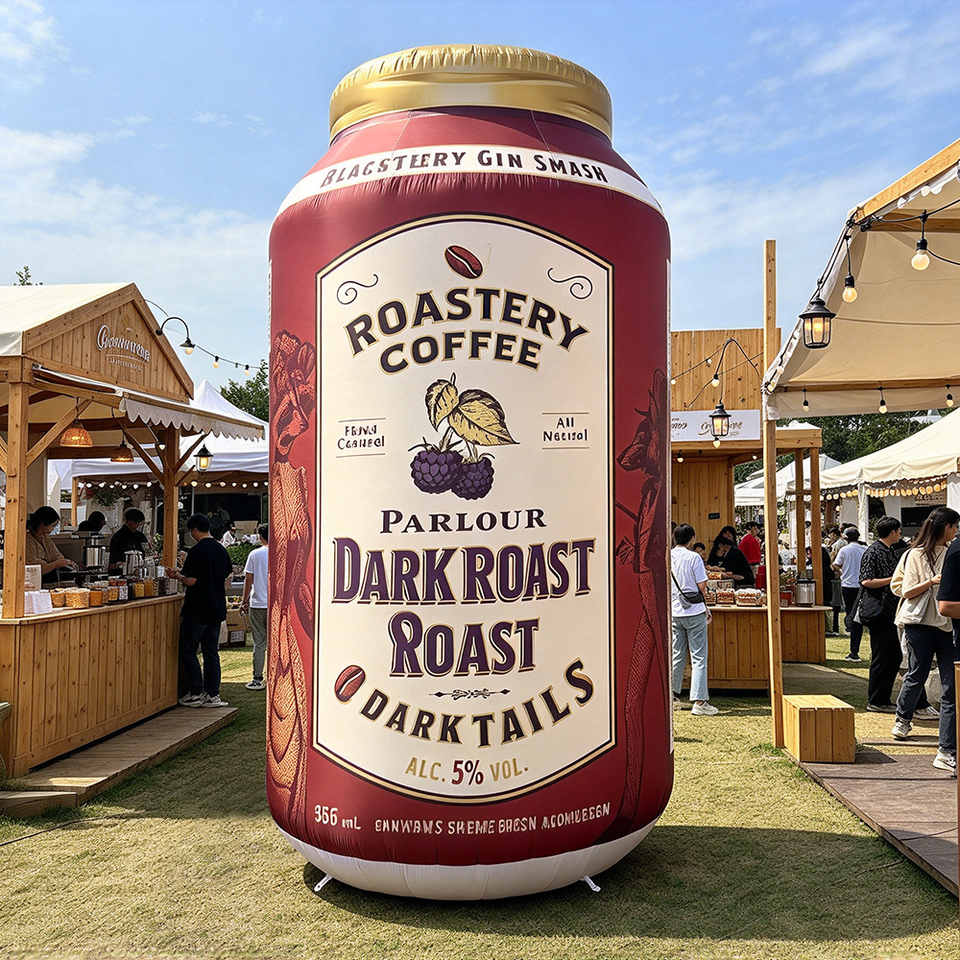 Custom Giant Inflatable Beverage Can Thermal Transfer Printed ...