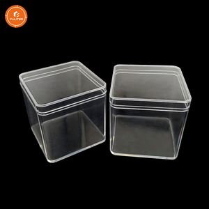 Candy Acrylic Transparent Luxury Custom Small Square Clear Candy Acrylic Dessert Food Box Wholesale For Candy Sweet