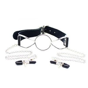 SM Butterfly Oral Ball Leder Munds topfen BDSM <span class=keywords><strong>Sex</strong></span> Flirt Spielzeug für Ehemann Frau Hergestellt von Adult Product Specialty Company - Product Image 1