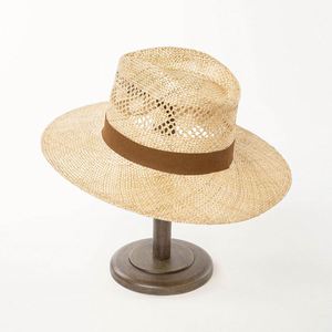 2025 Summer New Arrival Hand Made Hollow Out Wide Brim Fedora <b>Hat</b> Luxury Panama <b>Hat</b> Fashion Sisal Straw <b>Hat</b> - Product Image 5